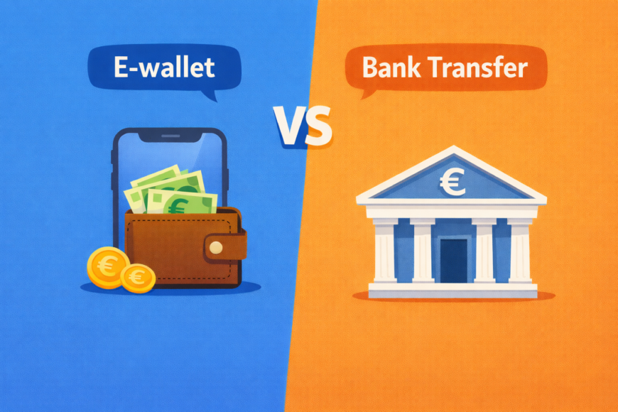 E-Wallet vs Banküberweisung