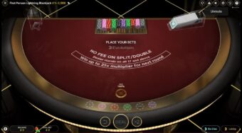 First Person Lightning Blackjack Spiele