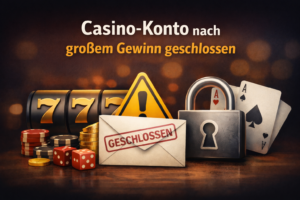 Casino Konto nach großem Gewinn geschlossen